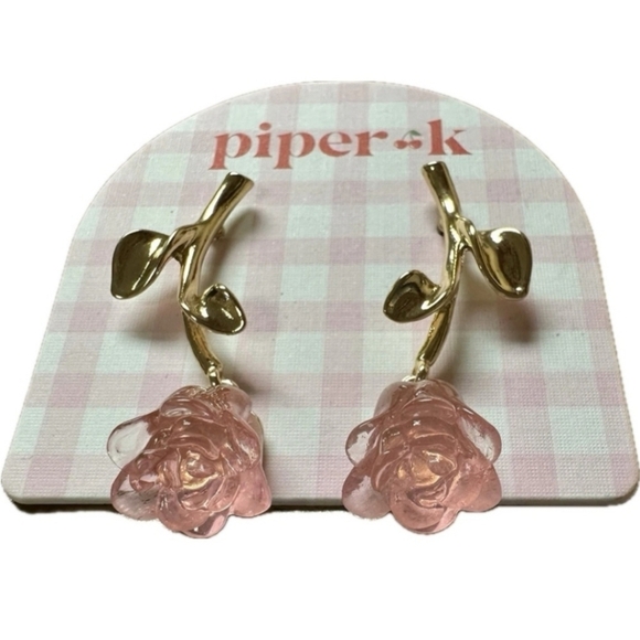 🌸 🔹️Piper K🔹️ Beautiful Floral  Drop Earrings  NWT ✨️🌼 - Picture 2 of 5